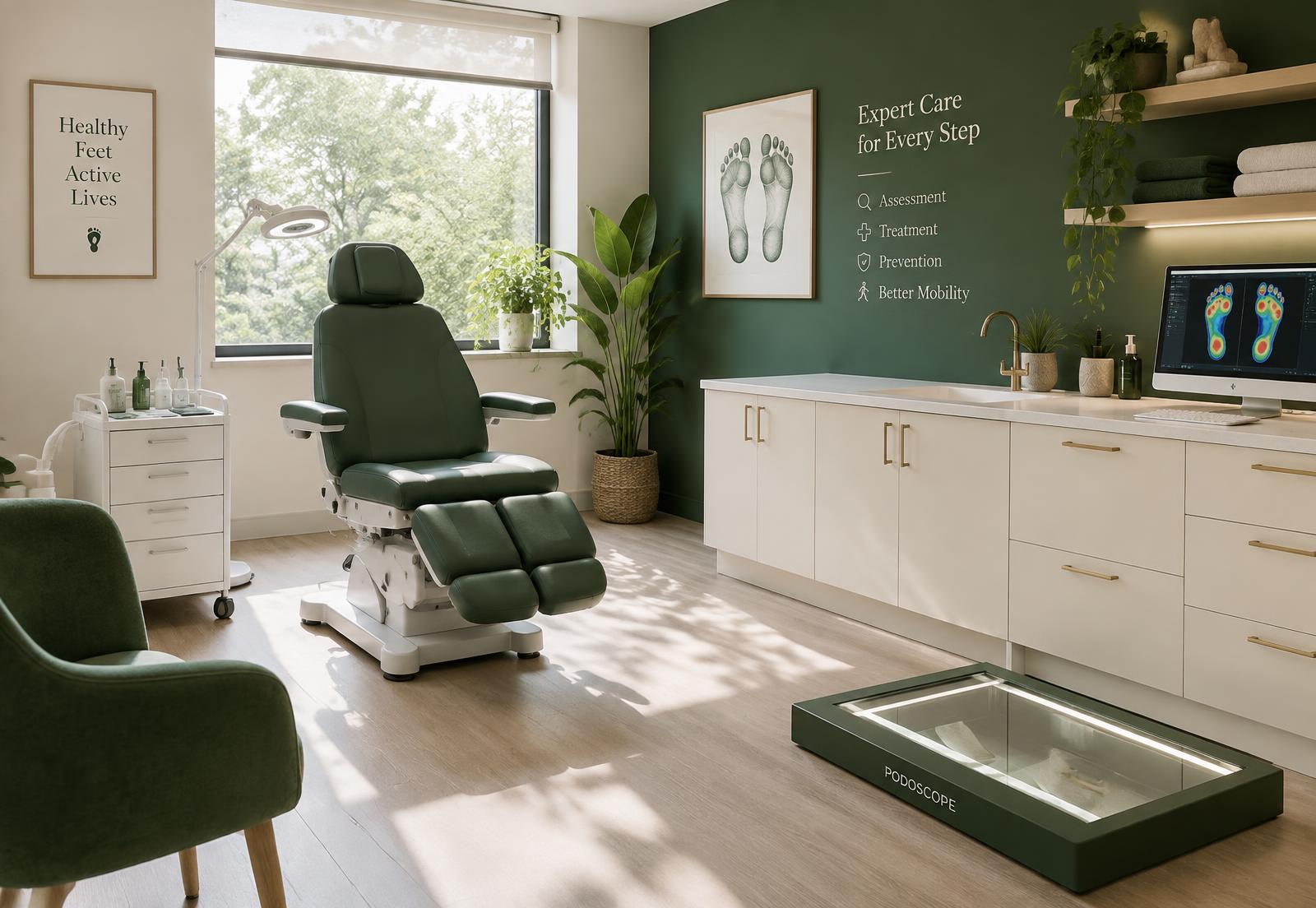 Salle de soins du cabinet de podologie